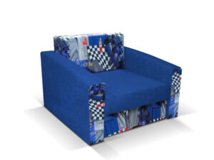 Amy fotel rozkładany – kompaktowa amerykanka z kolorowymi wzorami