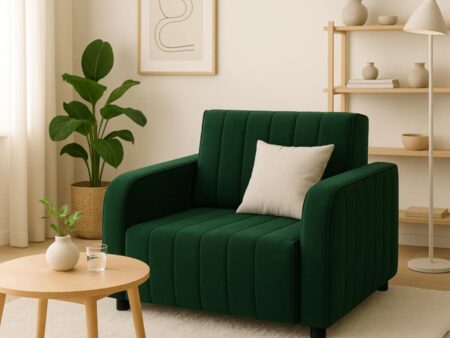 Sofa rozkładana amerykanka PASY nowoczesna jednoosobowa z funkcją spania