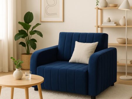 Fotel amerykanka  kompaktowa sofa rozkładana z pojemnikiem PASY