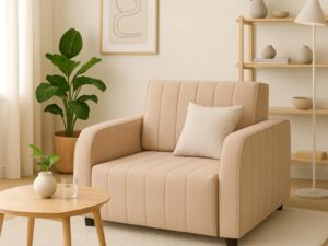 Fotel amerykanka  kompaktowa sofa rozkładana z pojemnikiem PASY