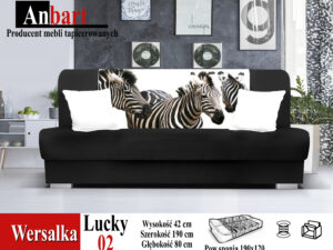 Wersalka Lucky funkcja spania motywy 3D