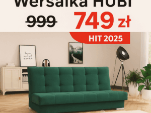 Wersalka Hubi Kanapa z funkcją spania w Promocji !