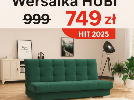 Wersalka Hubi Kanapa z funkcją spania w Promocji !