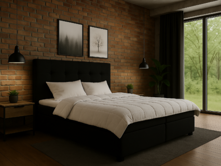 Łóżko Kontynentalne Mariot rama drewniana materac bonell   160/200