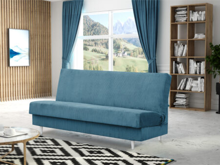 Wersalka Blanka funkcja spania wysokie nóżki