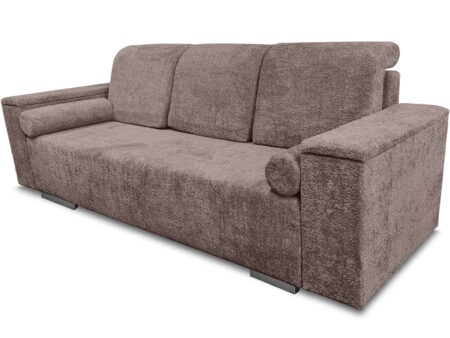 Kanapa  rozkładana do spania z praktycznym pojemnikiem na pościel