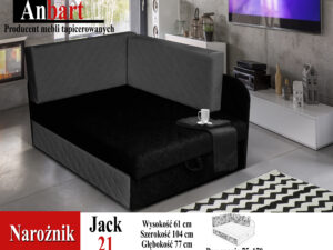 Narożnik dziecięcy, łóżko dla dziecka, rozkładane pikowana tkanina