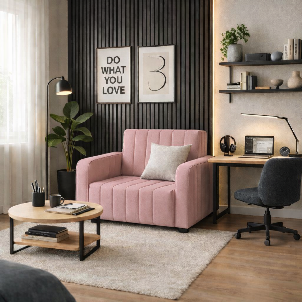 Fotel amerykanka kompaktowa sofa rozkładana z pojemnikiem PASY
