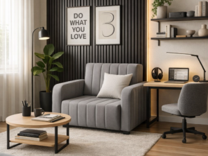 Fotel amerykanka  kompaktowa sofa rozkładana z pojemnikiem PASY