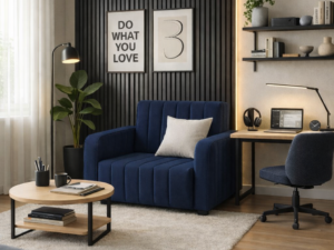 Fotel amerykanka  kompaktowa sofa rozkładana z pojemnikiem PASY