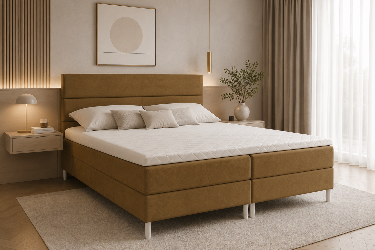 Łóżko tapicerowane panel 160x200cm - obrazek 8